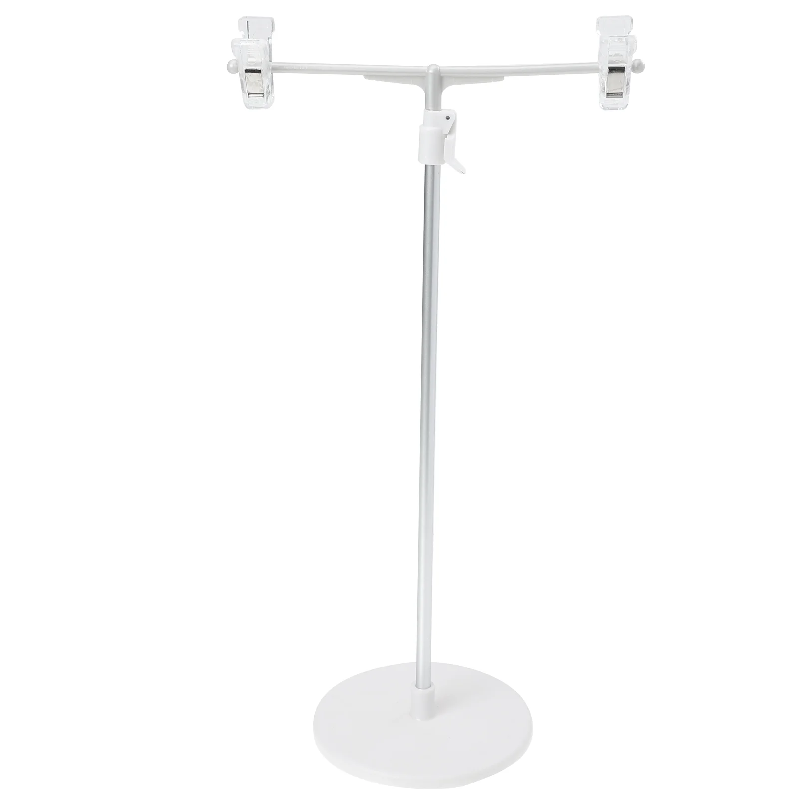 

Advertising Bracket Telescopic T-shaped Poster Clip Advertisement Display Rack