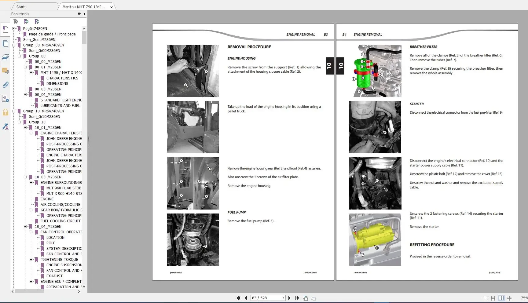 Manitou MC MHT MLT MT MT-X MXT PDF 2 14 ГБ Обновленный оператор и руководство по обслуживанию 2021.