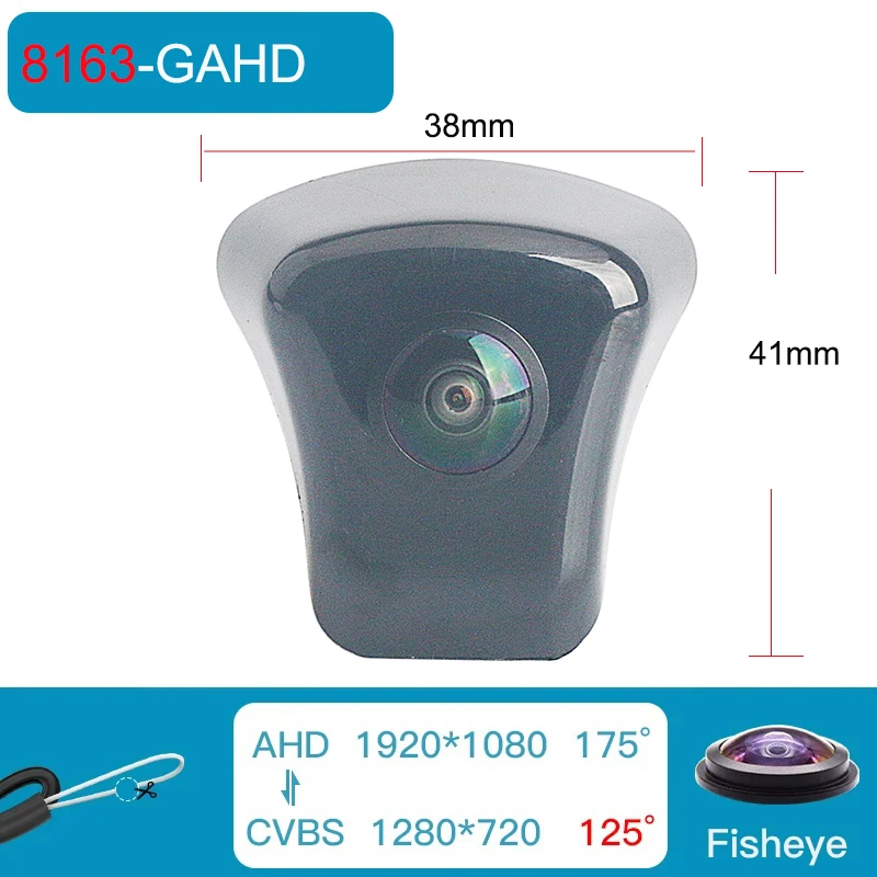 

Для Audi A6 C7 A4 B9 Q3 A5 Q5 A1 A3 A7 TT Q2 Q7 Водонепроницаемая HD CCD объектив ночного видения «рыбий глаз» Автомобильный логотип AHD 1080P Камера переднего вида