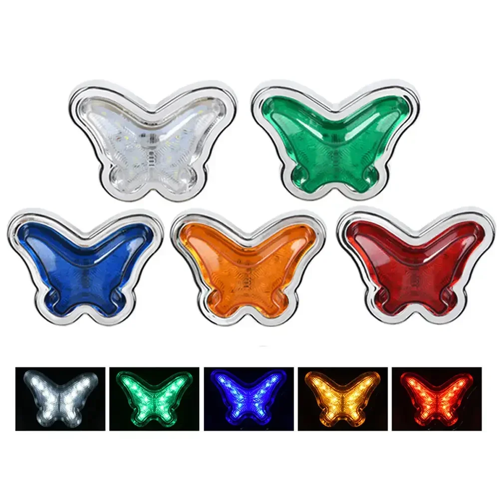 Красное сердце Бабочка звезда в форме поворотника лампа боковой маркер