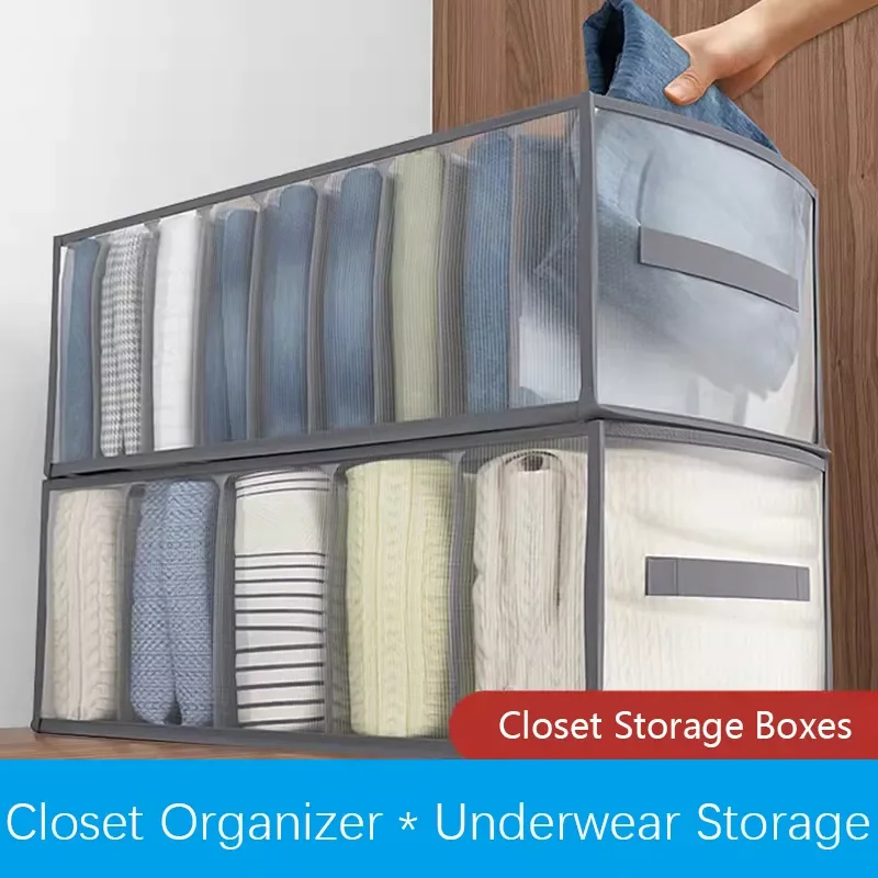

Foldable Closet Organizer Drawer Storage Organizers For Underwear Separated Clothes Storage Boxes Home Cabinet Organizer