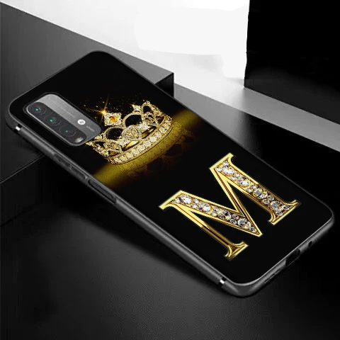 rose gold 26 letters phone case for xiaomi redmi note 10 pro 9 9c 9a note 9 pro for poco m3 pro x3 pro f3 black case free global shipping