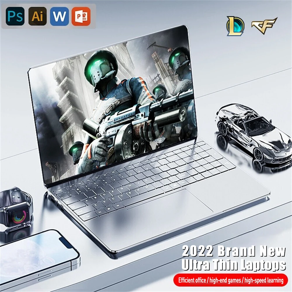 2022 New Laptop 15.6 Inch 16GB RAM 1TB SSD Intel Celeron N5095 Dual Band WiFi Business Office Online Class Notebook Window 11