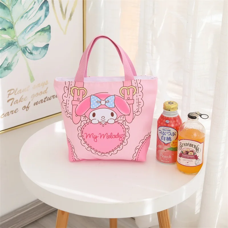 Милый мультяшный аниме My Melody Cinnamoroll Hellokittys сумка для хранения Холщовая Сумка