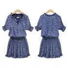 Женское платье 2022, короткое повседневное летнее пляжное платье в стиле бохо с цветочным принтом, модное свободное женское ТРАПЕЦИЕВИДНОЕ мини-платье на каждый день