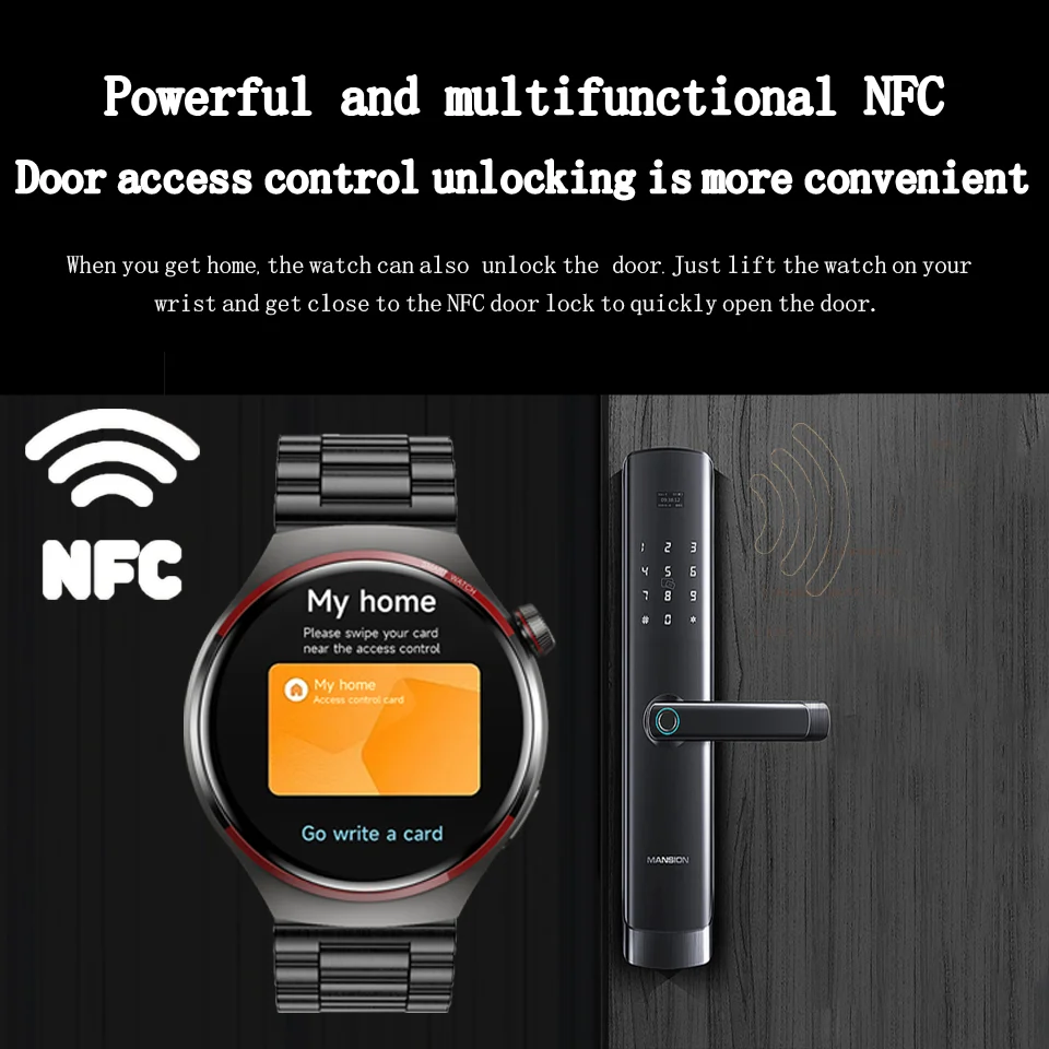 Новые умные часы GT4 Pro Space GPS для мужчин AMOLED HD Экран Bluetooth Вызов NFC IP68