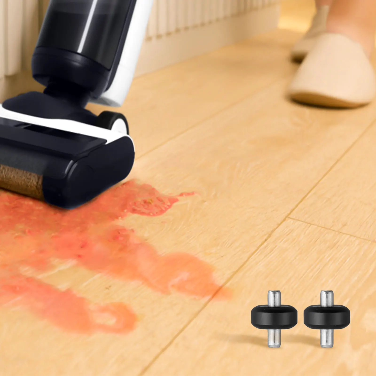 Запасные части колесо пылесоса для Tineco Floor 3 пластик + металл запасные черный