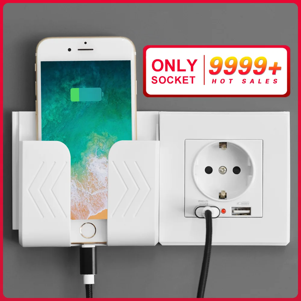 

EU Power Socket With USB For Home ,Dual Usb plug 5V 2A PC Panel 86*86mm Usb Wall Socket Smart LED ON/OFF 16A outlet 220v korea