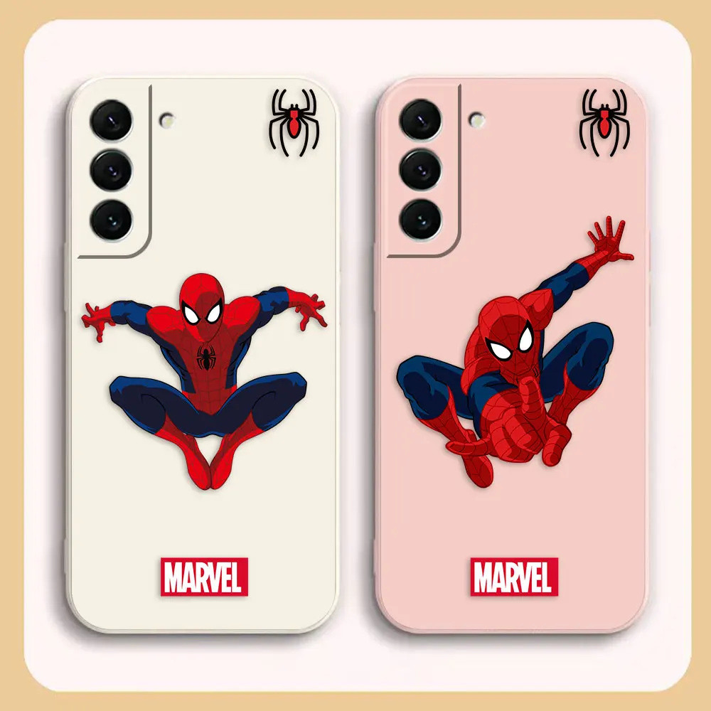 

Marvel Spiderman TPU Case For Samsung S23 S22 S21 S20 FE S11 S11E S10 S10E S9 S30 Ultra Plus 4G 5G Colour Case Funda Shell Capa