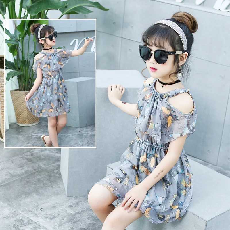 

Korean Version Of Children's Skirts, Girls' Suspender Skirts, Big Children's Chiffon Dresses, Children's Clothing 2-11 Years