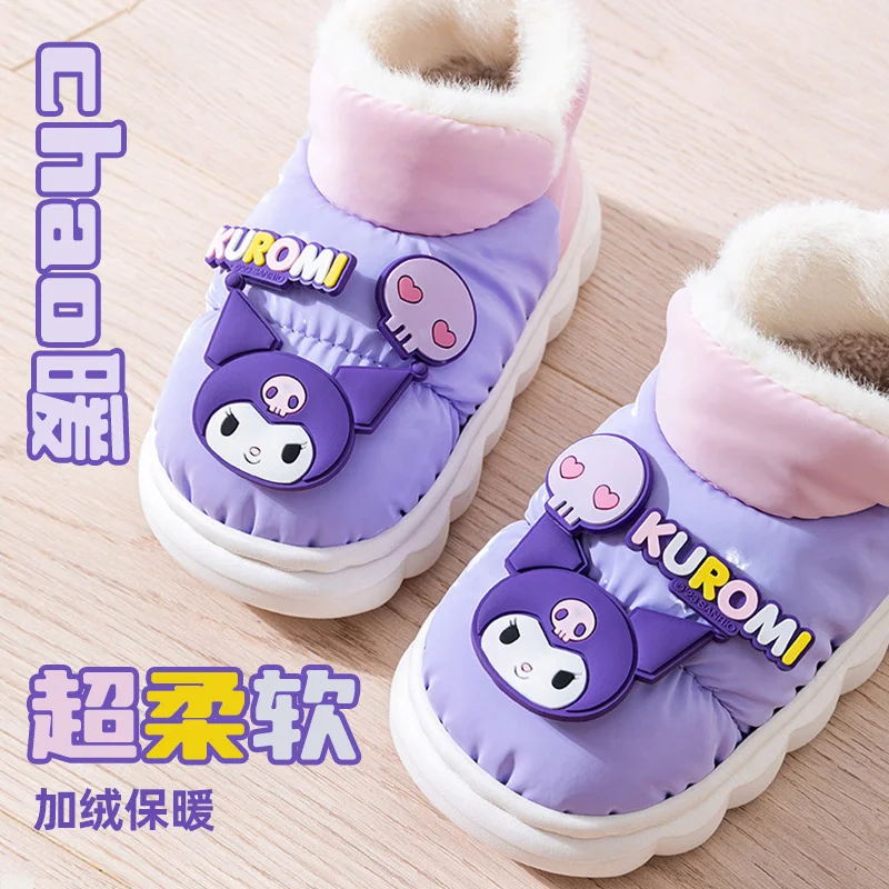 Sanrio Hello Kitty милые теплые зимние ботинки Kulomie нескользящие водонепроницаемые