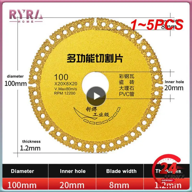 

1~5PCS Composite Multifunctional Cutting Saw Blade 100mm Ultra-thin Saw Blade Ceramic Tile Glass Cutting Disc For Angle Grinder