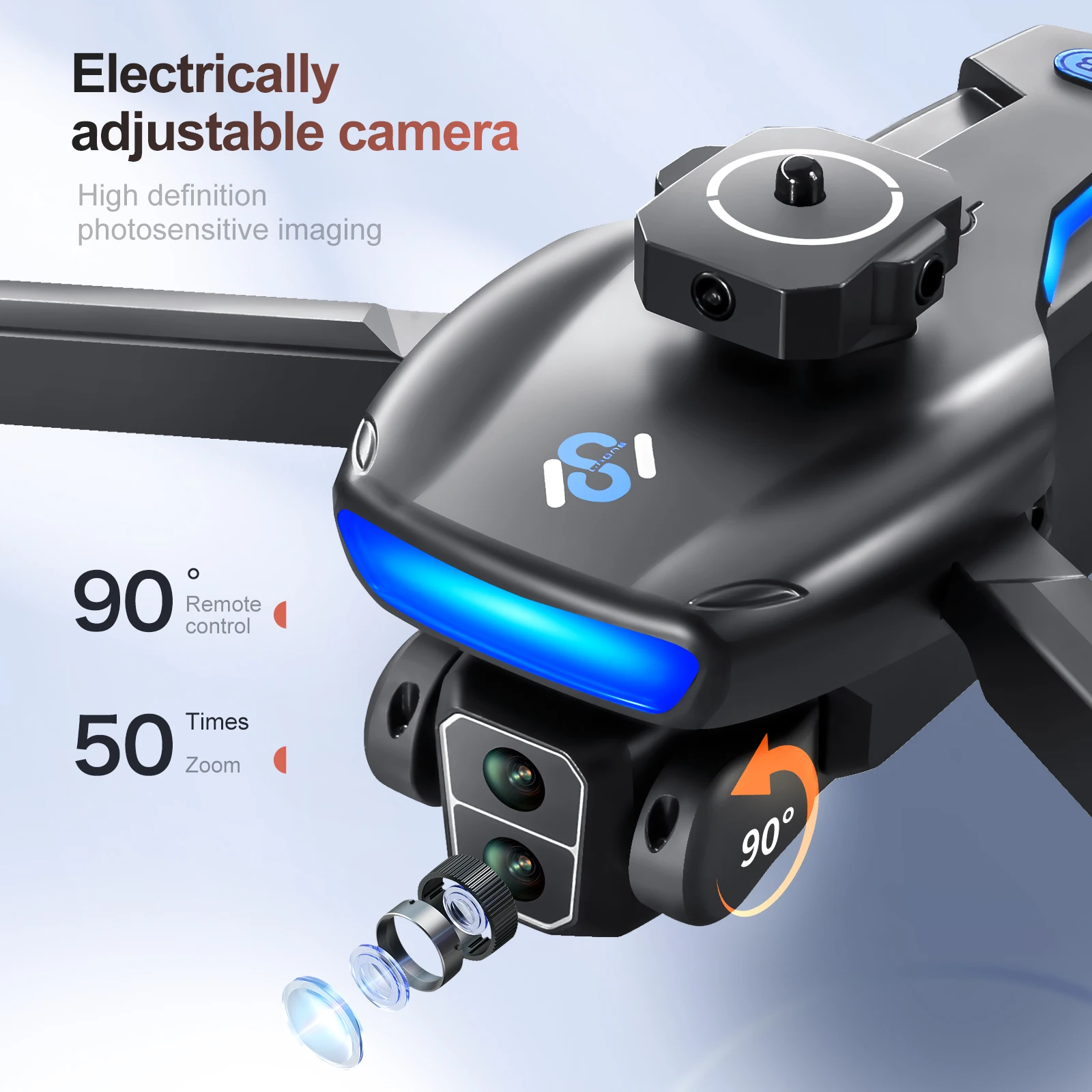 Дрон S181 8K с GPS Профессиональный FPV камерой 4k HD для аэрофотосъемки обхода