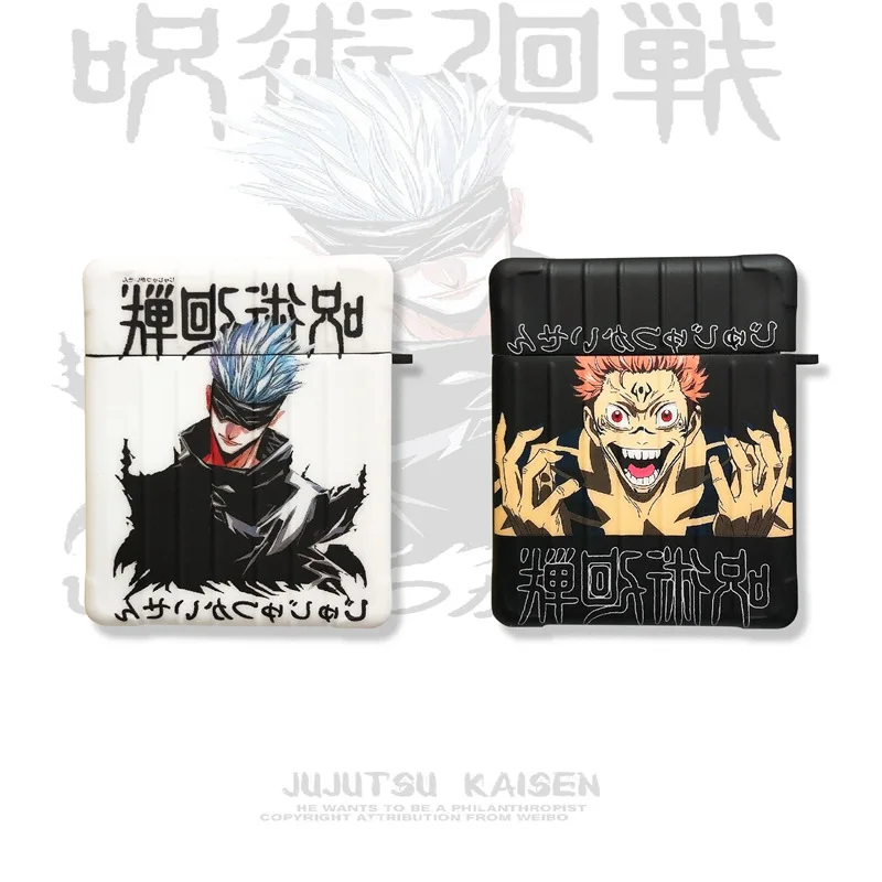 

Anime Jujutsu Kaisen Black White Apple AirPods 1 / 2 / 3 Pro Case Cover iPhone Earbuds Accessories Airpod Case Air Pods Case