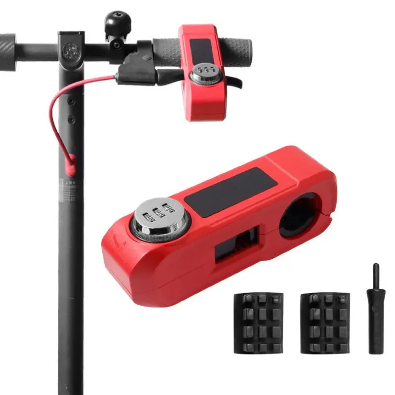 

Motorcycle Handlebar Lock Dirt Bike Lock Handlebar Mount Password Lock Security Protection Brake Grip Locks For Motorbikes