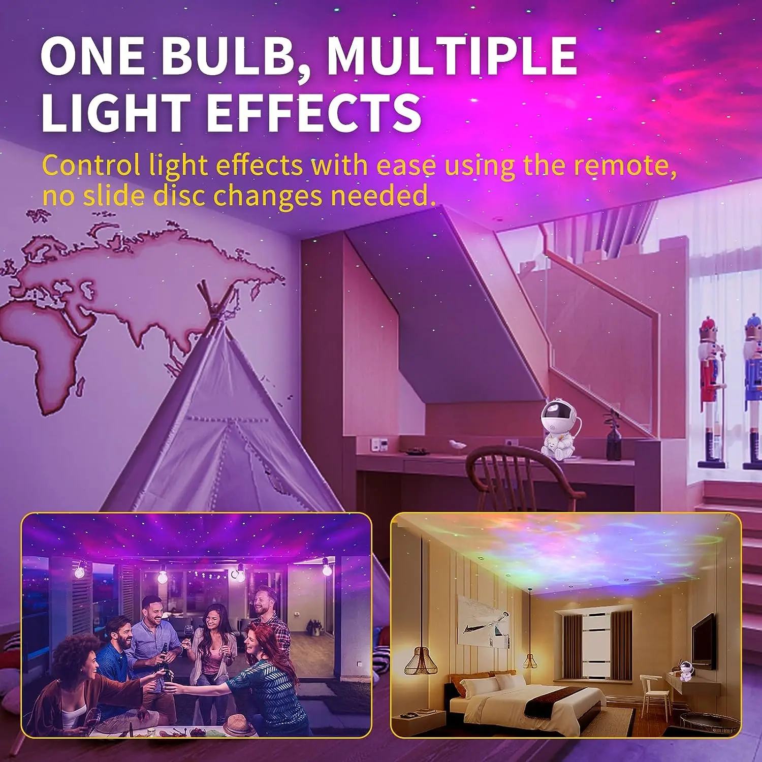 Проектор астронавта звездный ночник USB проектор звездного неба туманность