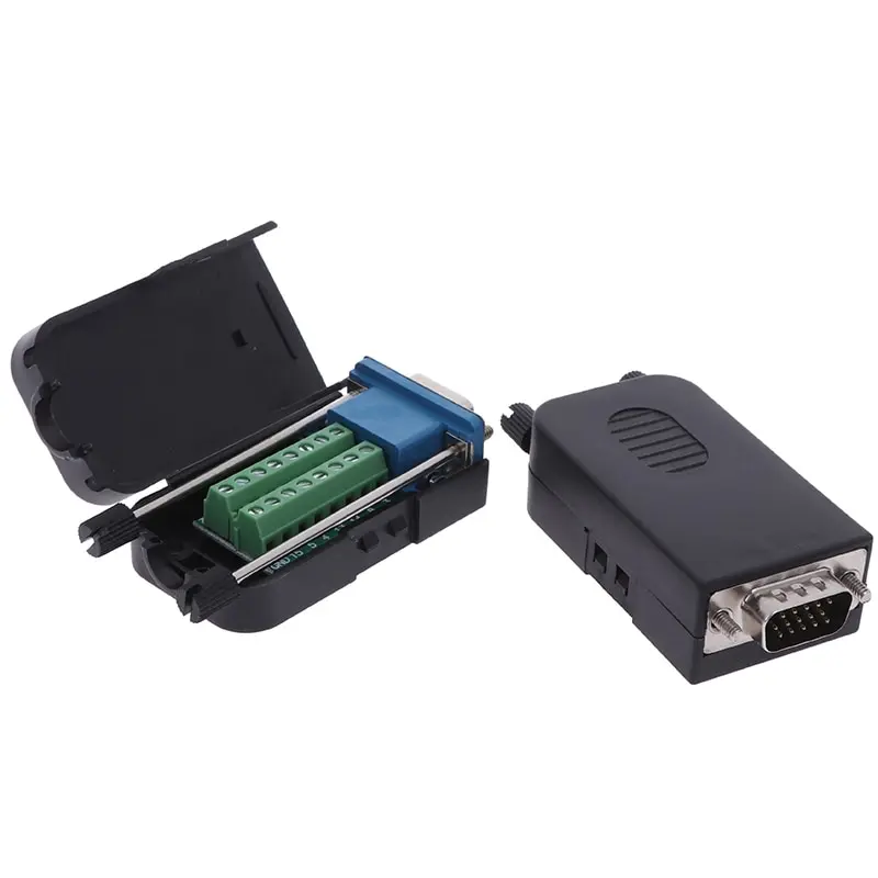 

Высококачественные Аксессуары DB15 VGA, розетка/штекер, 3 ряда, 15-контактный разъем, разъемы, оптовая продажа