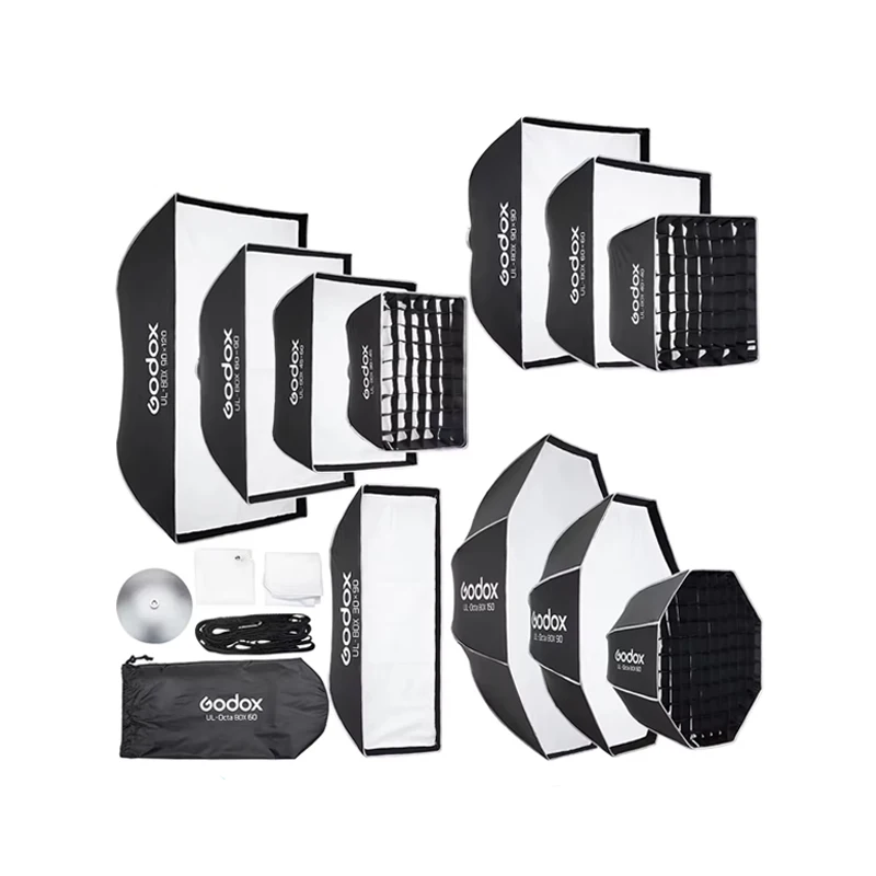 Фото Быстросъемный софтбокс GODOX UL-Octa BOX /UL-BOX для фотосъемки продуктов, модных редактирования или коммерческого натюрморта. №4