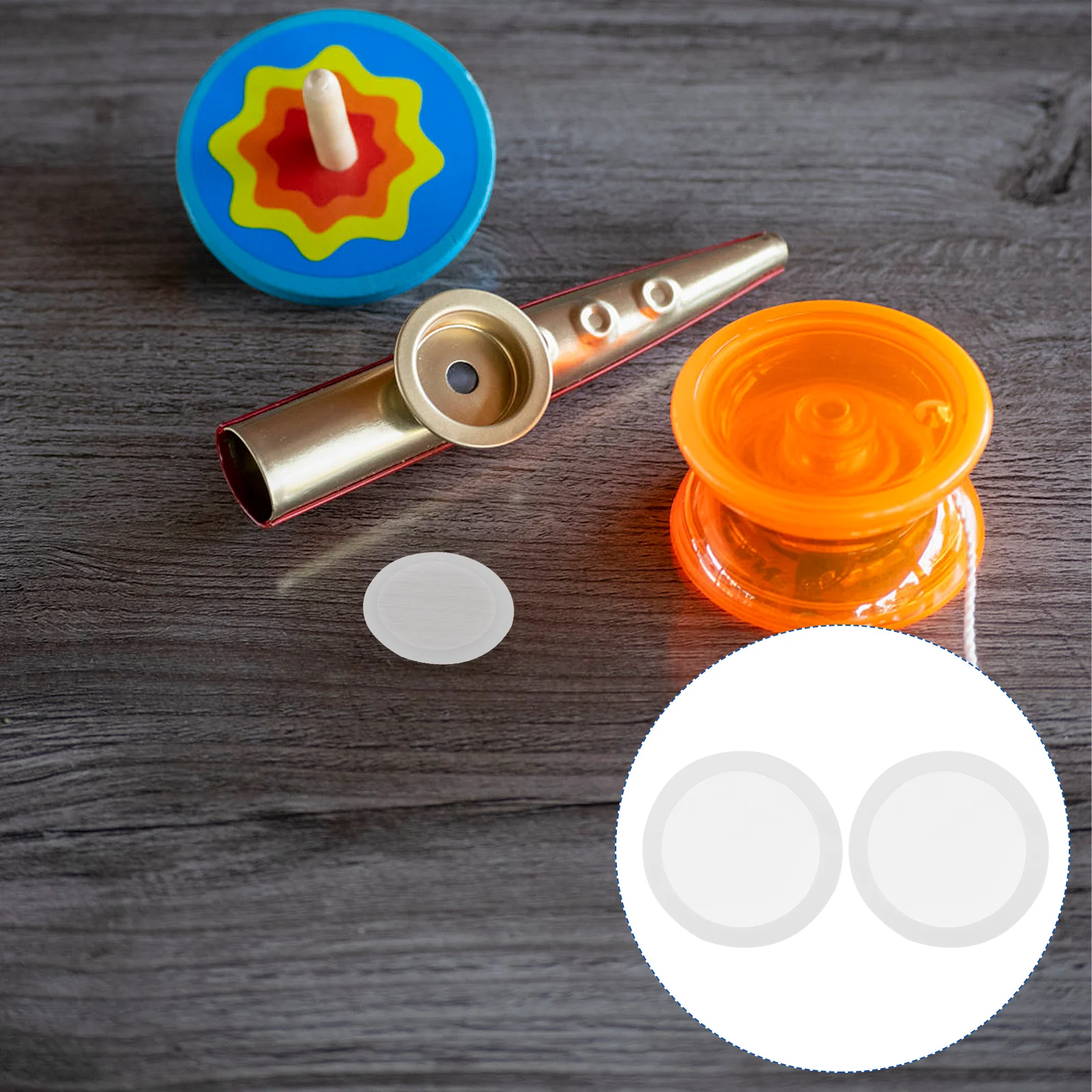 

50 PCS Acoustic Instrument Supplies Flute Accessories Protective Films Playset Kazoo Membranes Parts Guitar Clear Major