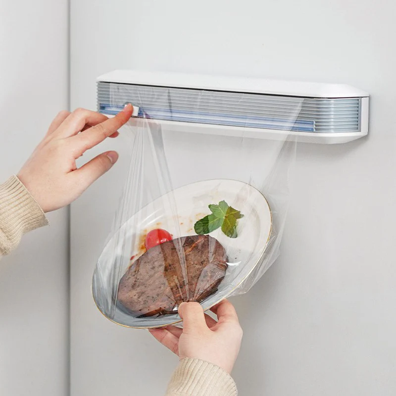 

Кухонный Контейнер для хранения пищевой пленки, резак для пищевой пленки