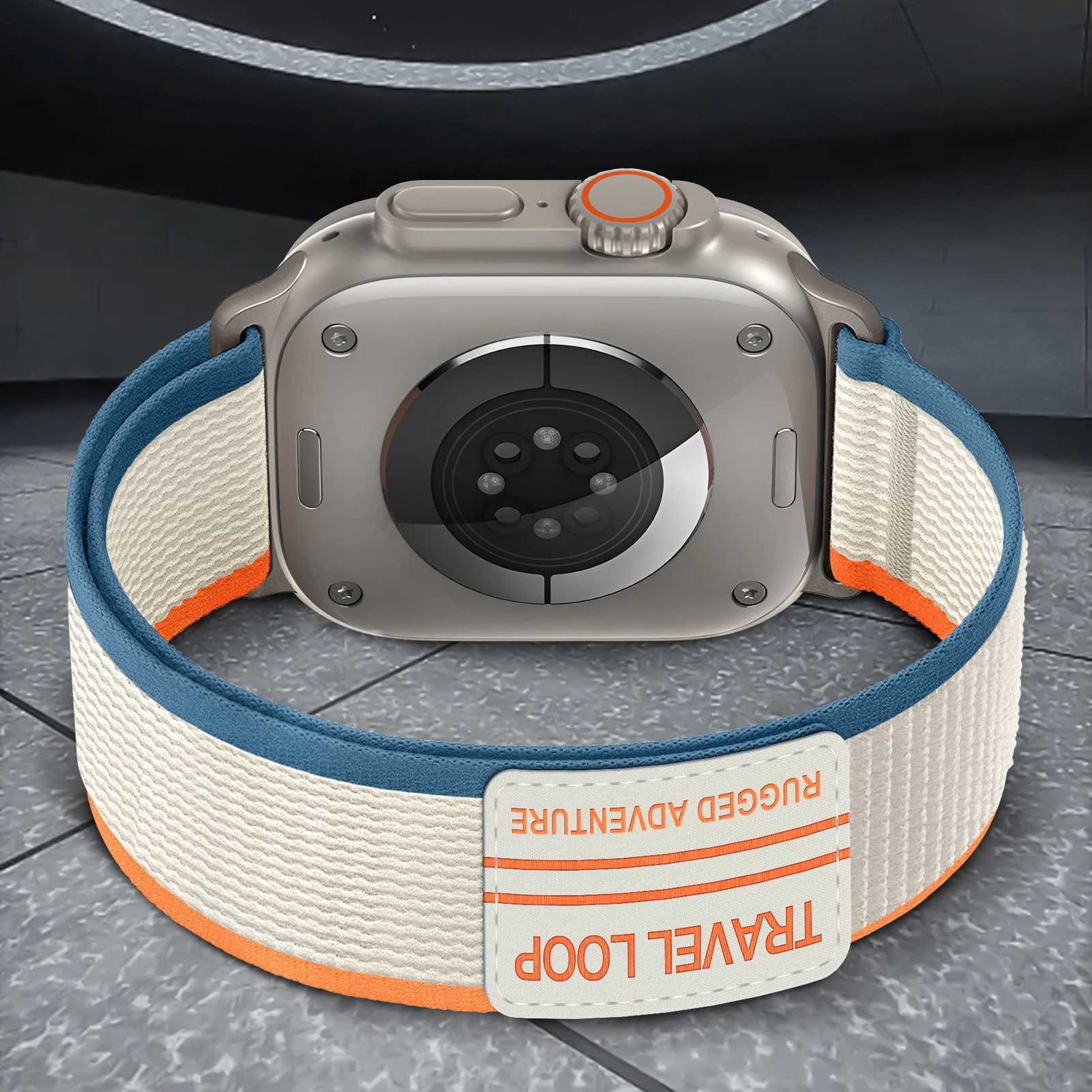 Фото Ремни Trail Loop для Apple Watch Ultra 2, ремешок 49 мм, 44 мм, 45 мм, 40 мм, 38 мм, 41 мм, 46 мм, 42 мм, нейлоновый браслет iwatch series 10 9 7 8 se №4