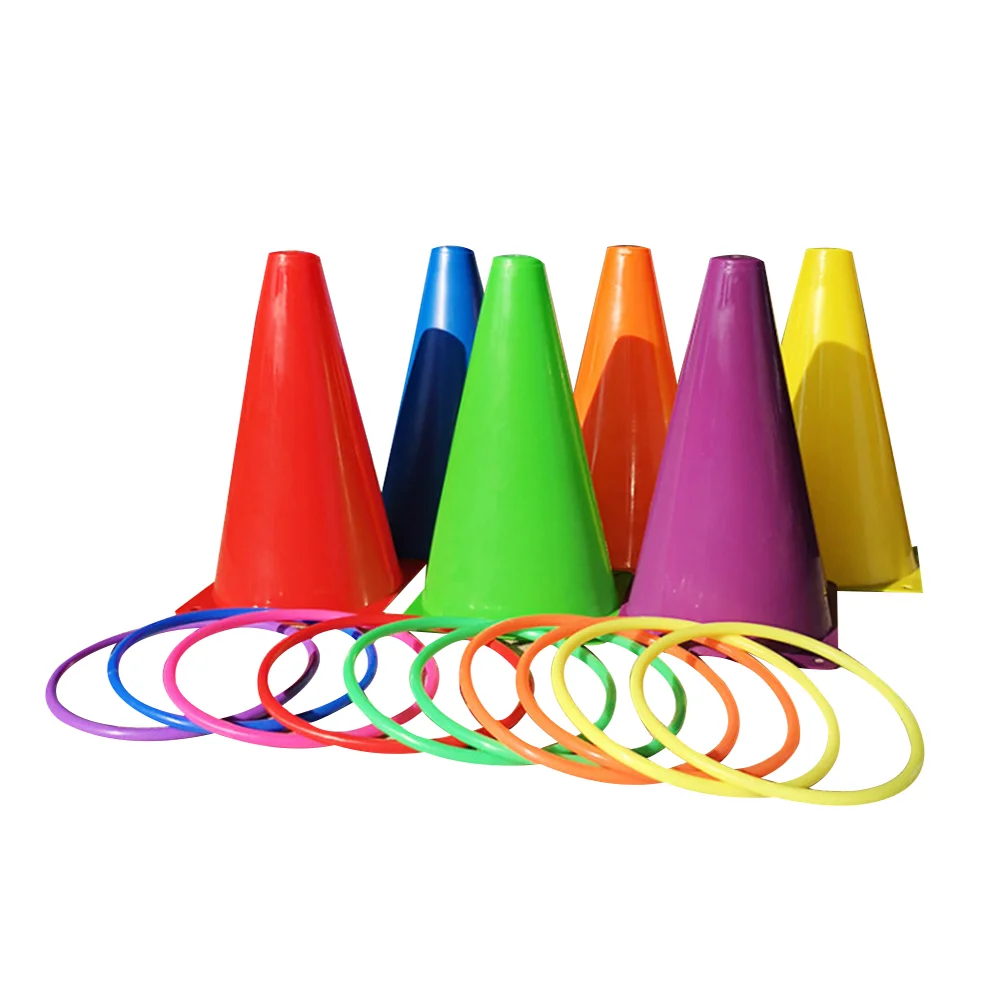 

Ring Game Kids Games Throwing Toys Cone Rings Outdoor Toy Eye Motor Skills Traffic Gathering Family Coordination Backyard Hand