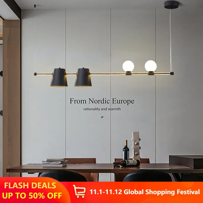 

Подвесные светильники в современном стиле для стола, бара, кофейни, офиса, столовой, люстра, освещение, скандинавский Декор для дома, Подвесн...