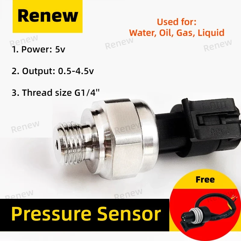 

Датчик давления газа, воды, масла, переменная частота, насос, гидравлическое давление, настенная плита, используется 5 В, мощность 0,5-4,5 в, выход