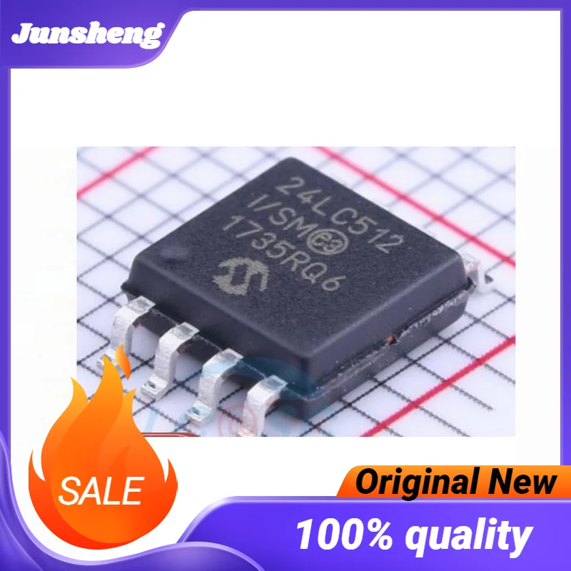 

1-200 шт. новый оригинальный 24LC512-I/SM 24LC512 SOP-8 (электронный компонент)
