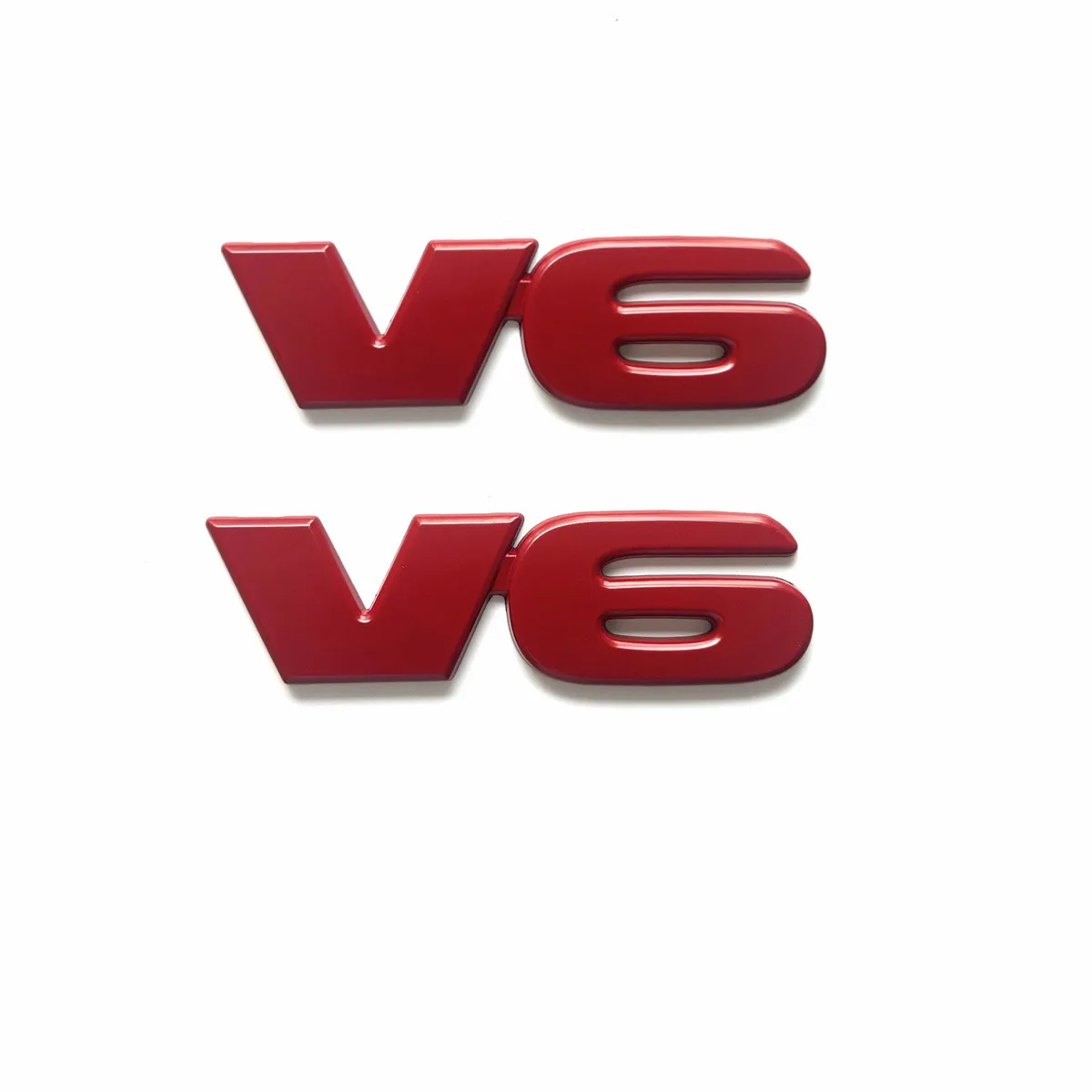 

V6 багажник автомобиля задняя боковая эмблема значок наклейка 3D серебристый матовый черный для автомобиля мотоцикл грузовик внедорожник