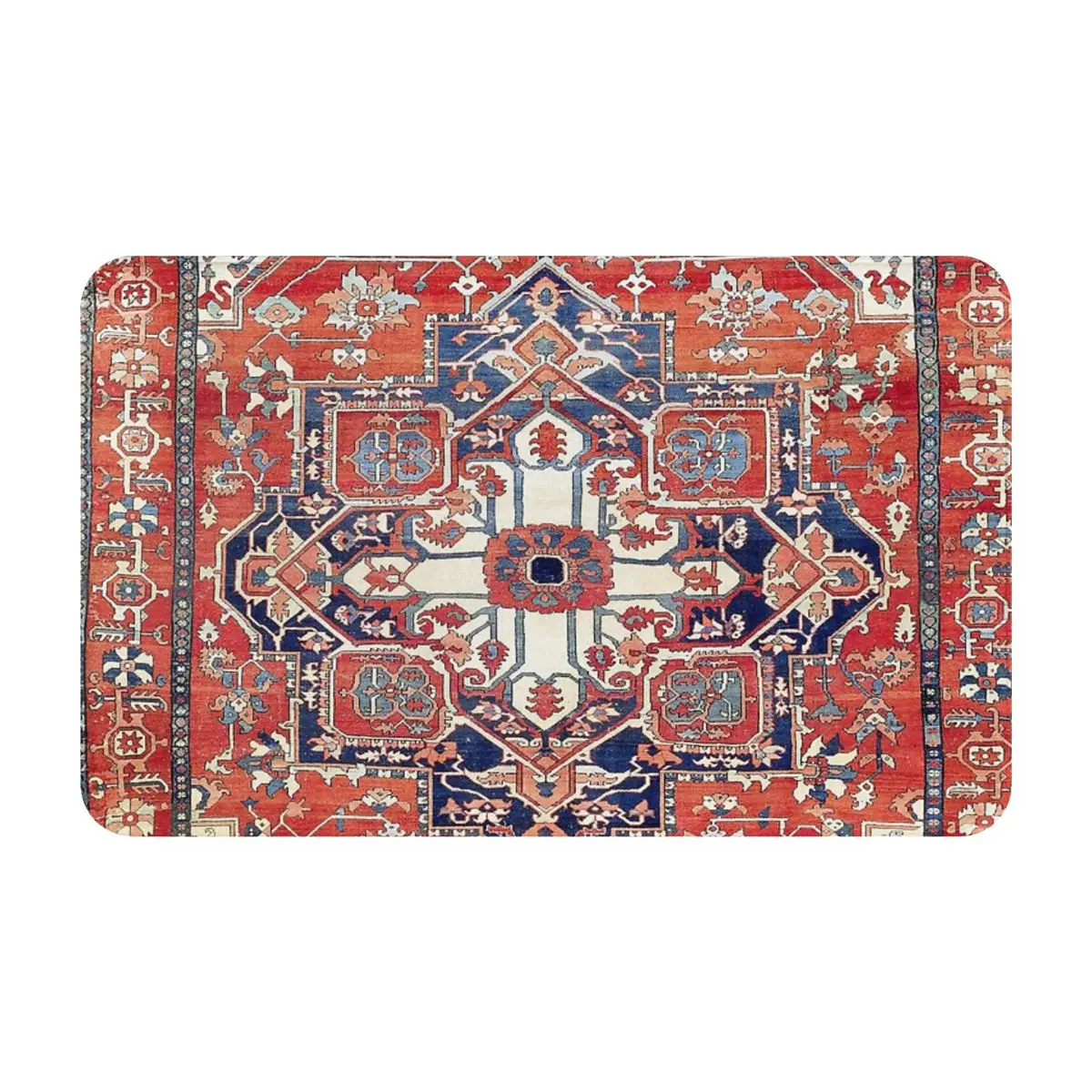 Heriz Азербайджан Северо-Западный персидский коврик с принтом для ванной