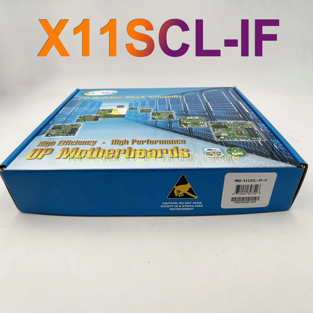 Материнская плата для сервера Supermicro Mini-ITX C242 LGA-1151 DDR4 поддержка Core i3 E-210 X11SCL-IF