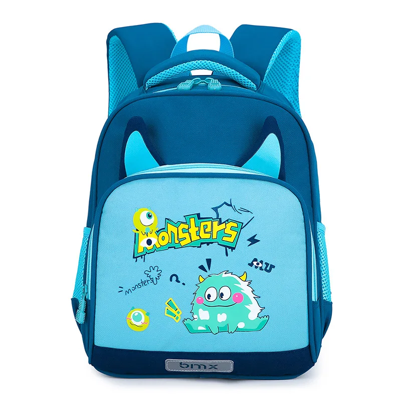 New Kindergarten School Bag 3-6 Years Old Boys and Girls Fashion Cute Cartoon Monster Rabbit Backpack Reducing Load Backpacks