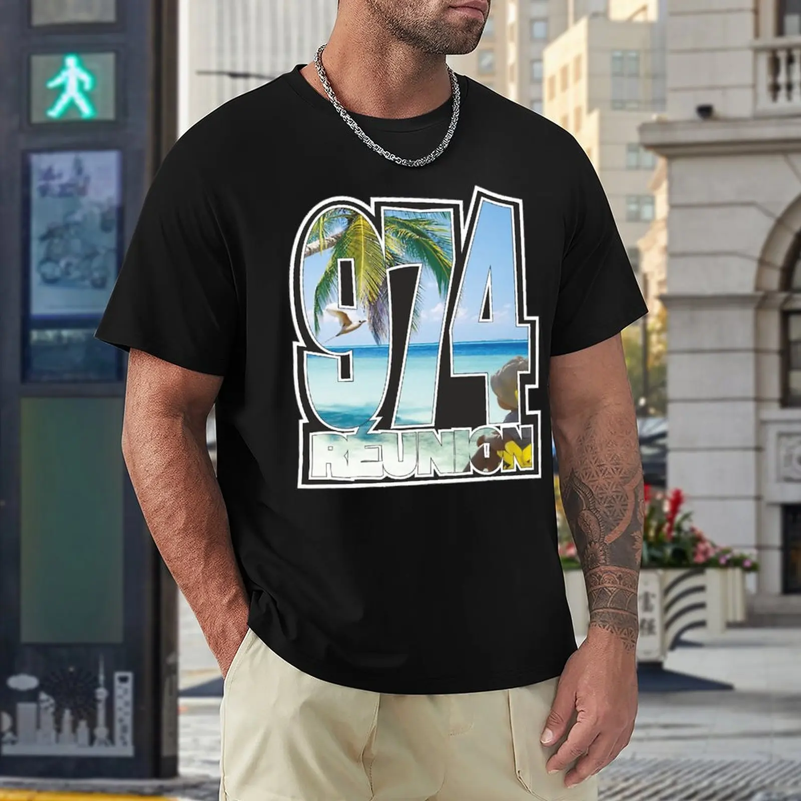 

Reunion Island 974 T Shirtby Sjp974run(2) Graphic Vintage Tshirt High Quality Home Eur Size