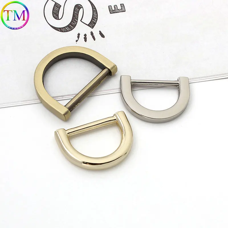 10-50 Pieces Detachable Metal D Ring Buckles For Bag Belt Clasp Handbag Shoulder Strap Clip Diy Leather Hardware Accessories