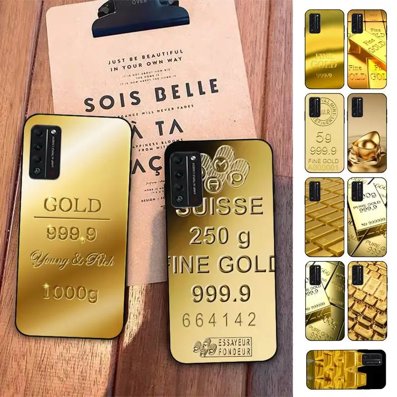 

Switzerland Fine Gold Phone Case for Huawei Honor 10 i 8X C 5A 20 9 10 30 lite pro Voew 10 20 V30