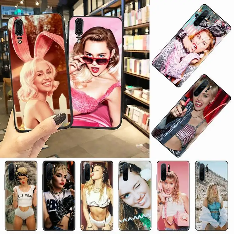 

miley cyrus singer Phone Case For Huawei honor Mate 10 20 30 40 i 9 8 pro x Lite P smart 2019 Y5 2018 nova 5t