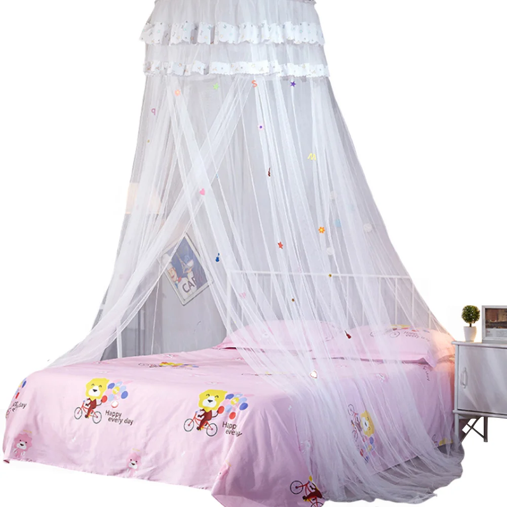 Круглая купольная сетчатая Кружевная Сетка для спальни и детской кровати с