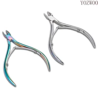 yozwoo 1pcs cuticle nippers nail manicure scissors cuticle clippers trimmer dead skin remover stainless steel cutters tools