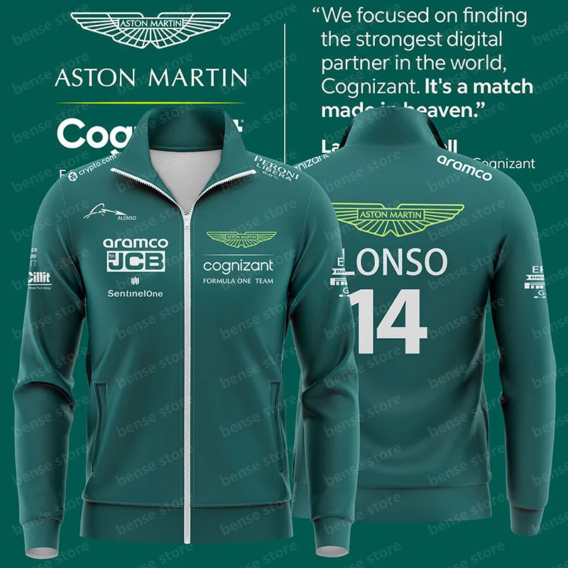 

Новинка 2023, куртка Aston Martin F1, куртка из Джерси Alonso, Свободное пальто, Гоночное платье Формулы 1, мужская и женская одежда для фанатов, Топ MOTO Jack