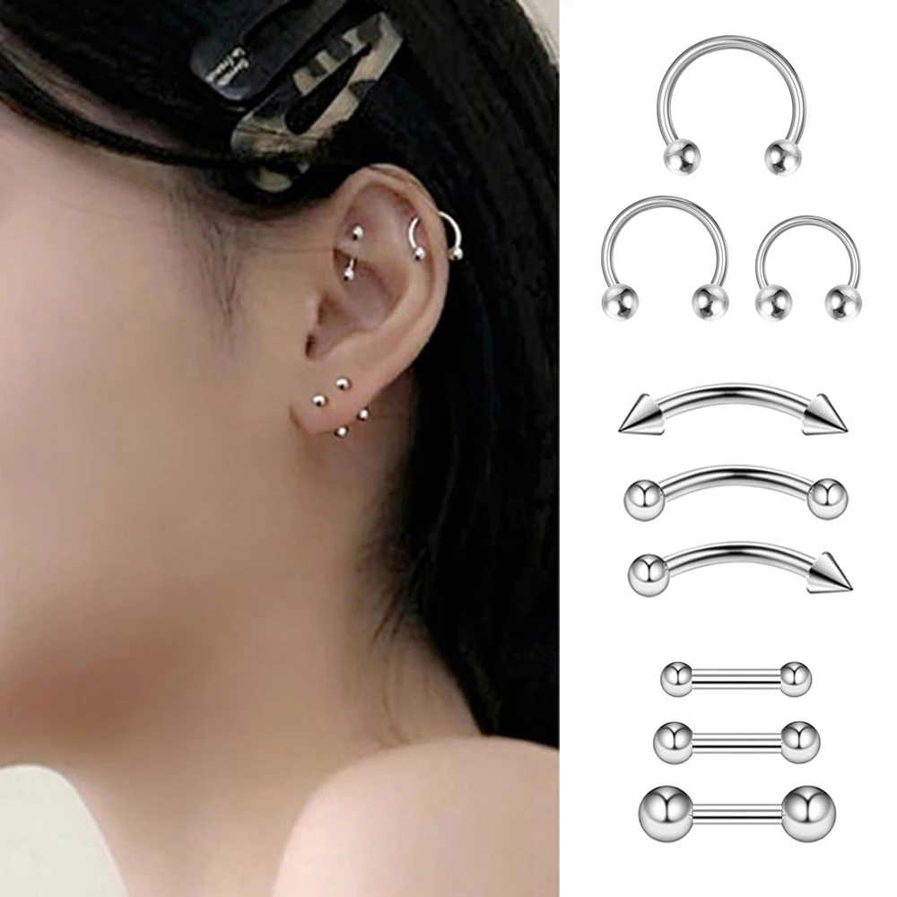 Серьги из нержавеющей стали для женщин Перфорация ушного хряща