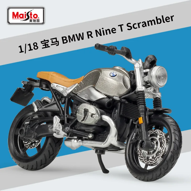 

Maisto 1:18 BMW R Nine T Scrambler Model Car Simulation Alloy Motorcycle Metal Toy Car Children's Toy Gift B345