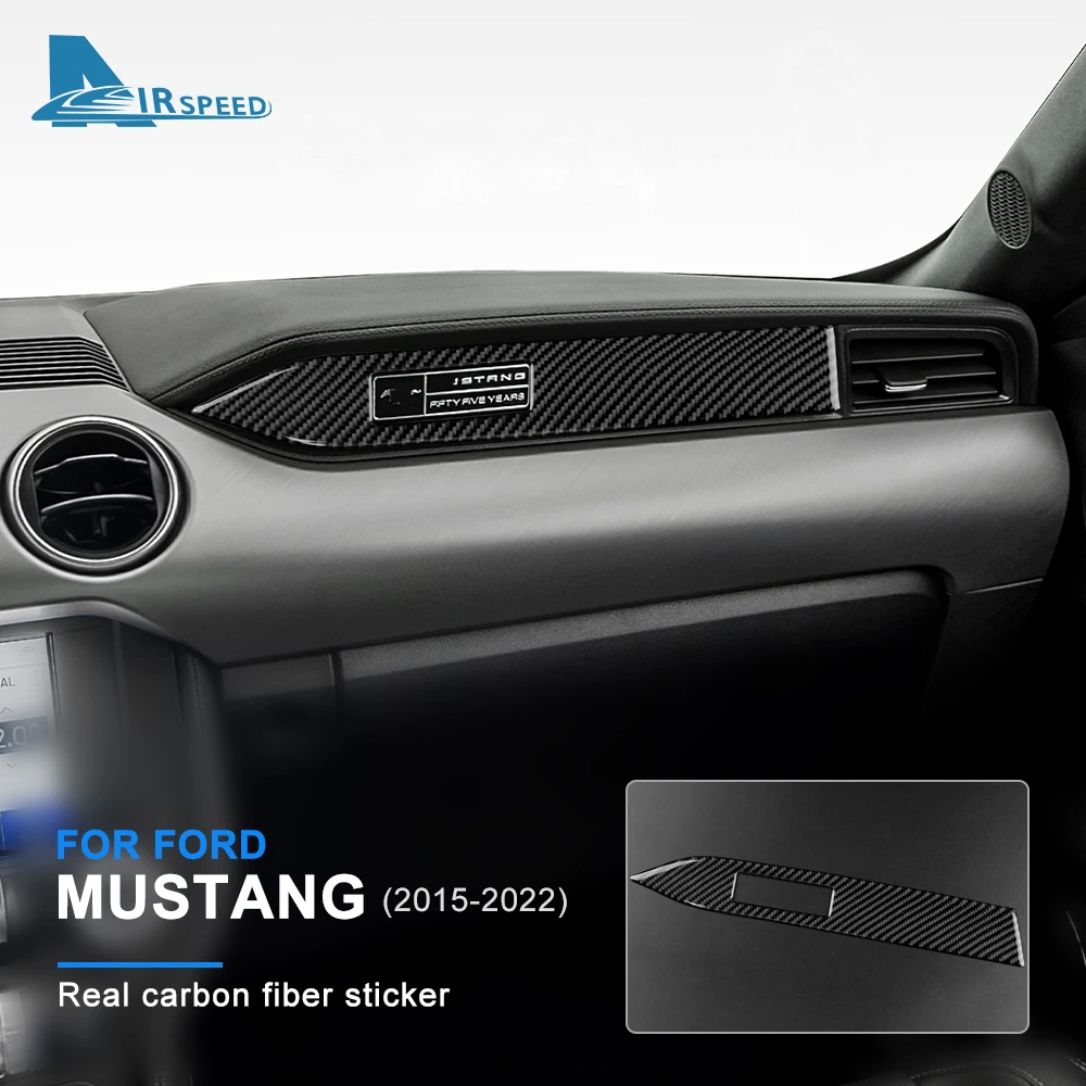 

Реальное мягкое углеродное волокно для Ford Mustang 2015 2016 2017 2018 2019 2020 2021 LHD фотолента Автомобильная наклейка аксессуары