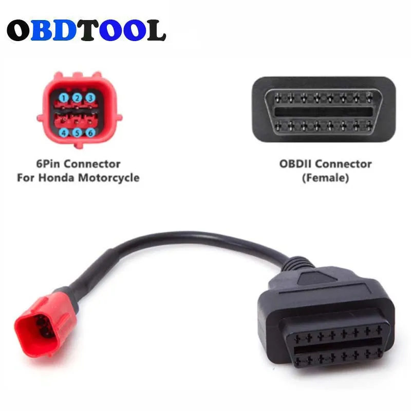 

Национальный мотоциклетный 6-контактный кабель IV для Honda/Haojue/Yamaha 6-контактный к OBD2 16-контактный переходник удлинитель для мотоциклетного сканера