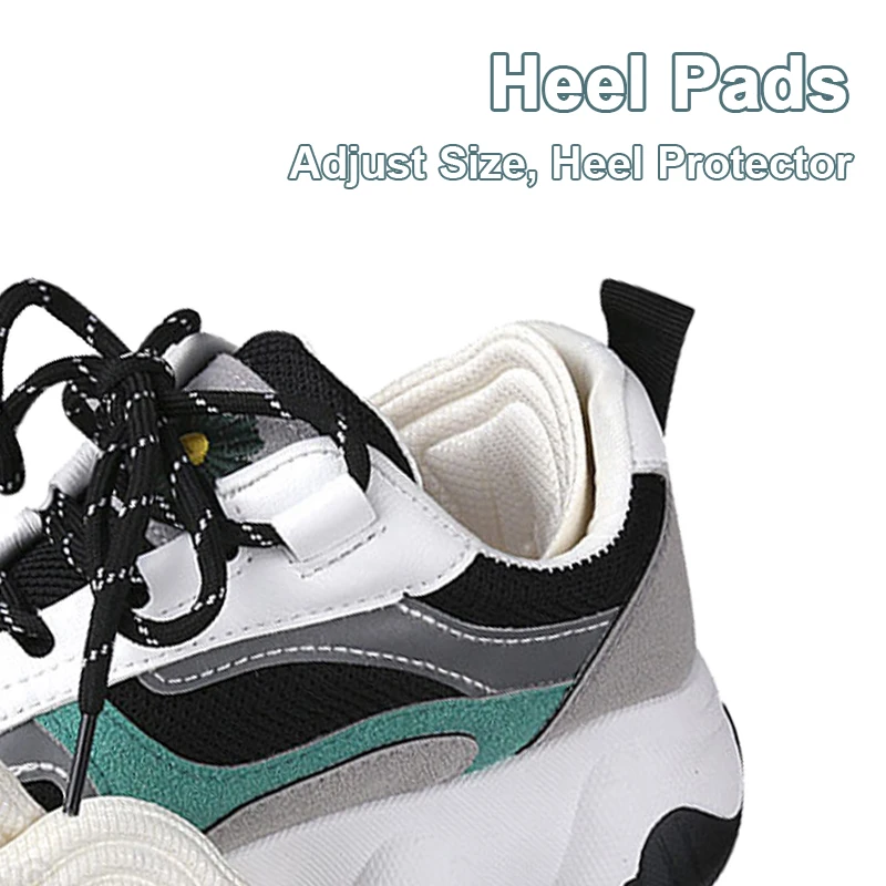 Sunvo Women Insoles for Sport Running Shoes Adjust Size Heel Liner Grips Protector Sticker Pain Relief Patch Foot Care Inserts