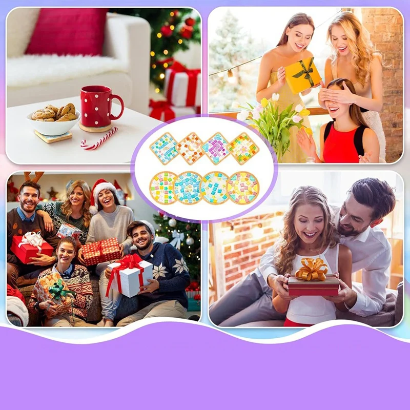 НОВЫЕ-8 комплектов поделки из стеклянной мозаики своими руками наборы разных