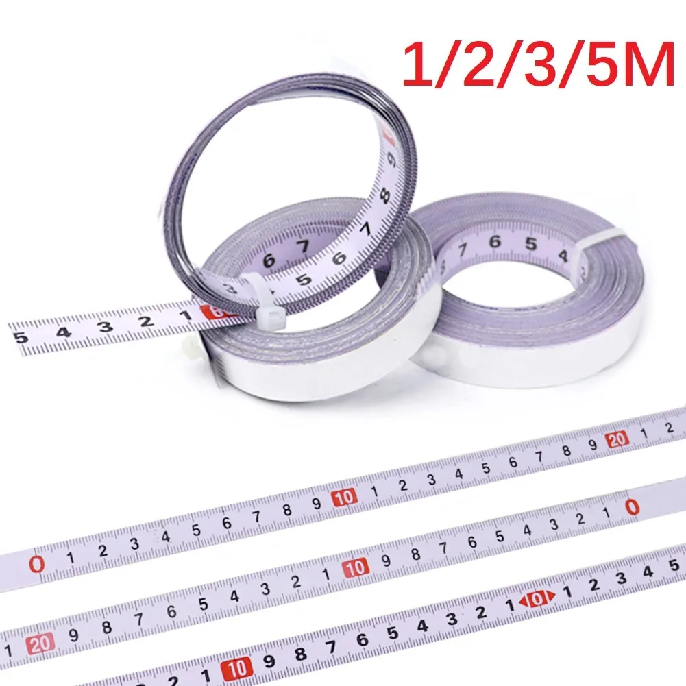 

Ruler Tape Measure 1/2/3/5M 1Pcs Accessories Measure Scale Metric Miter Track White Woodworking Tools Hot Sale
