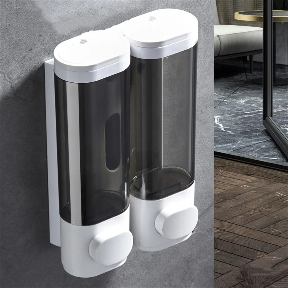 

Wall Mount Soap Dispenser Bathroom Liquid Gel Dispenser for Shampoo Shower Gel Family Hand Sanitizer Container Home Accessories
