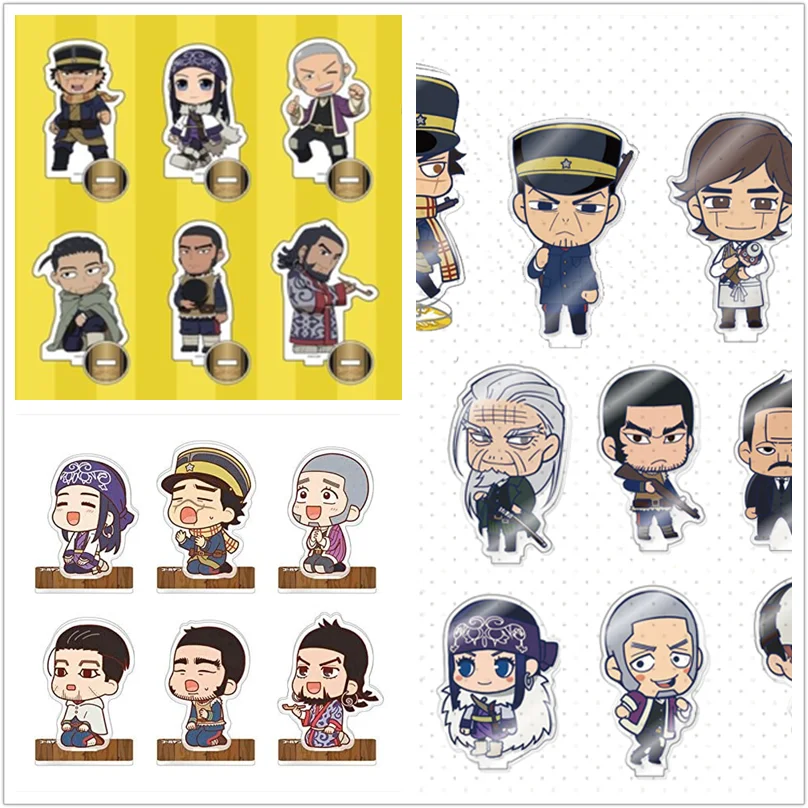 Мини-фигурка аниме Золотой камий кукла Sugimoto Saichi Kochobe Asuko Asirpa маленькая акриловая