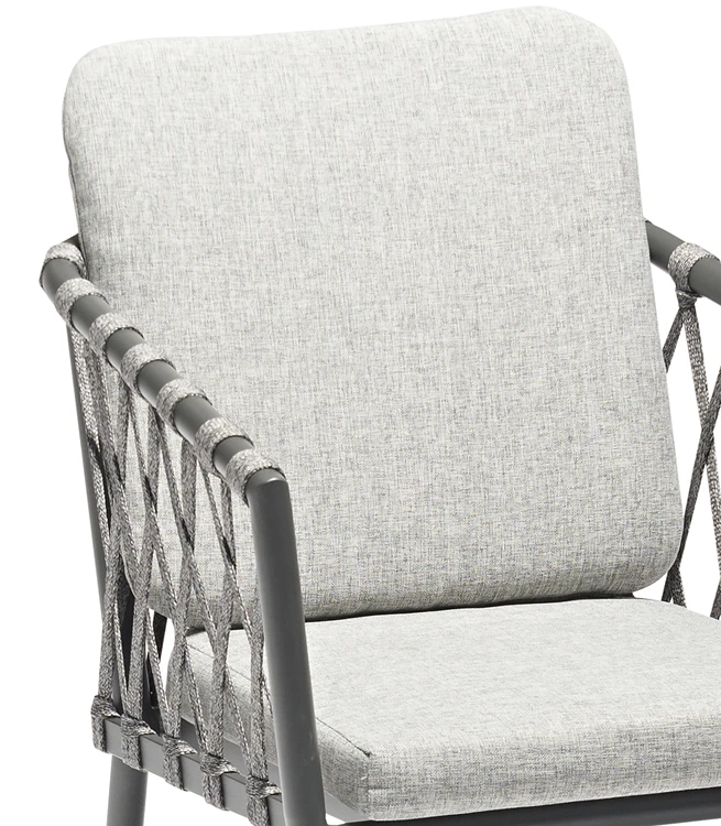 Уличная садовая мебель современный стул для гостиной с алюминиевым ремешком